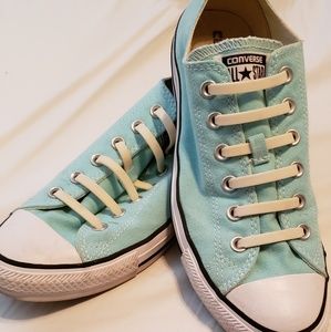 Teal Converse All Stars